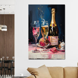 Champagne Radiance - NicheCanvas