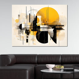 Urban Shadows in Abstract Forms - NicheCanvas