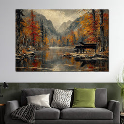 Autumn Serenade Reflections - NicheCanvas