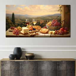 Wine & Cheese Valley - NicheCanvas