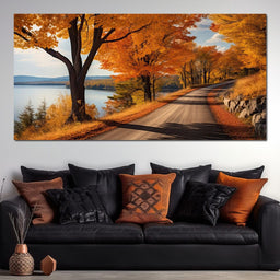 Lone Fall Road - NicheCanvas