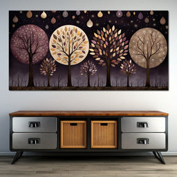 Violet Forest Four Seasons - NicheCanvas