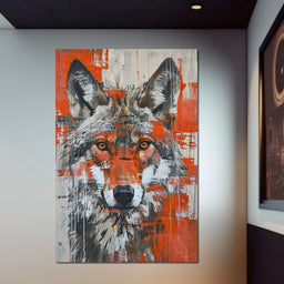 Urban Grey Wolf - NicheCanvas