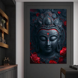 Buddha's Crimson Nirvana - NicheCanvas