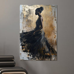 Golden Noir Elegance - NicheCanvas