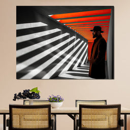 Shadows of Urban Sunrise - NicheCanvas