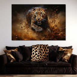 Running Leopard - NicheCanvas