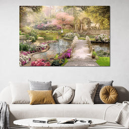 Pond Bridge - NicheCanvas