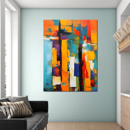 Colorful Modern Art 008 - Johanjjf - NicheCanvas