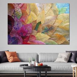 Fallen Autumn Leaves - NicheCanvas