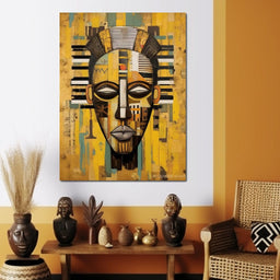 Tribal Mask 05 - Sakeem Gibbs - NicheCanvas