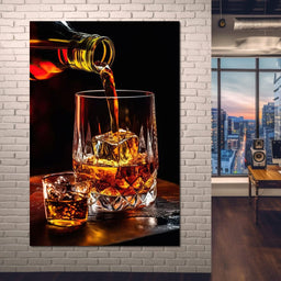 Whiskey's Prismatic Elegance - NicheCanvas