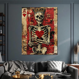 Romantic Skeleton 2 - NicheCanvas