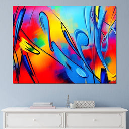 Colorful Contemporary Art 030 - Johanjjf - NicheCanvas