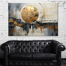 Golden Lunar Reflections - Tanni Cylon - NicheCanvas