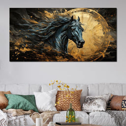 Astral Equine Eclipse - NicheCanvas