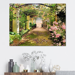 Floral Walkway - NicheCanvas