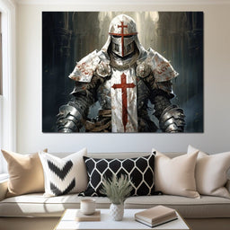 Knight of Sacred Hammer - Raven Blackwood - NicheCanvas