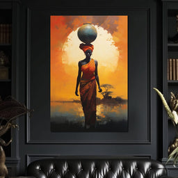 Amber Balance Horizon - NicheCanvas