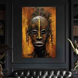 Tribal Mask 16 - Sakeem Gibbs - NicheCanvas