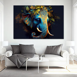 The Blue Elephant - NicheCanvas