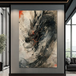 Ethereal Dragon's Maelstrom - NicheCanvas