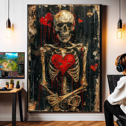 Romantic Skeleton 3 - NicheCanvas