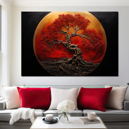 Scarlet Tree - NicheCanvas