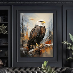 Majestic Eagle Outlook - NicheCanvas