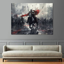 Majestic Warfare in Monochrome - NicheCanvas