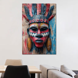 Tribal Echoes in Color - NicheCanvas