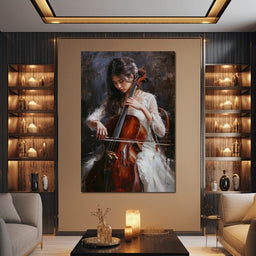 Violin Strings Serenade - NicheCanvas