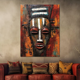 Tribal Mask 02 - Sakeem Gibbs - NicheCanvas