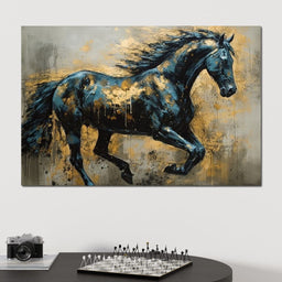 Gilded Stallion - NicheCanvas