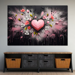 Embracing Petal Heartbeat - NicheCanvas