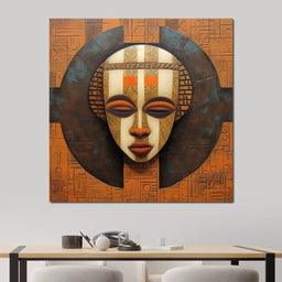 Tribal Mask 12 - Sakeem Gibbs - NicheCanvas