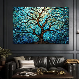 Organic Azure Foliage - Cole Williams - NicheCanvas