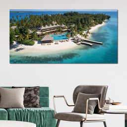 Tropical Serenity Shores - NicheCanvas