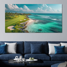 Coastal Greens and Ocean Breeze - NicheCanvas