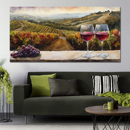 Vineyard Serenity - NicheCanvas