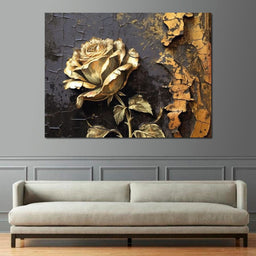 Golden Rose - NicheCanvas