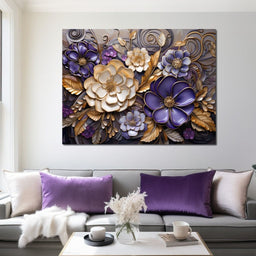 Glass Bloom in Golden Twilight - NicheCanvas