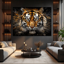 Midnight Tiger Majesty - NicheCanvas