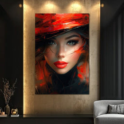 Siren in Rouge Overture - NicheCanvas