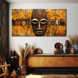 Tribal Mask 11 - Sakeem Gibbs - NicheCanvas