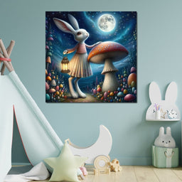 Whimsical Moonlight Meander - TooplesArt - NicheCanvas