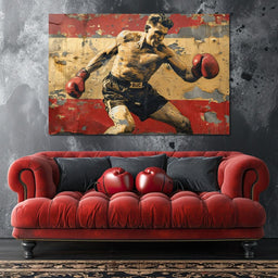 Vintage Boxing Legend - NicheCanvas