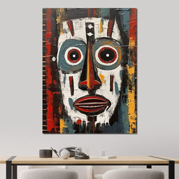 Tribal Mask 15 - Sakeem Gibbs - NicheCanvas
