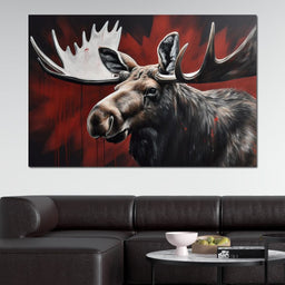 Canadian Moose - NicheCanvas