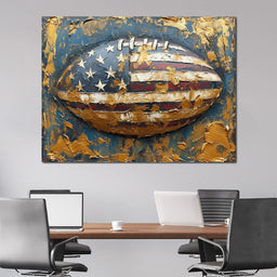 Patriotic Pigskin Overture - NicheCanvas